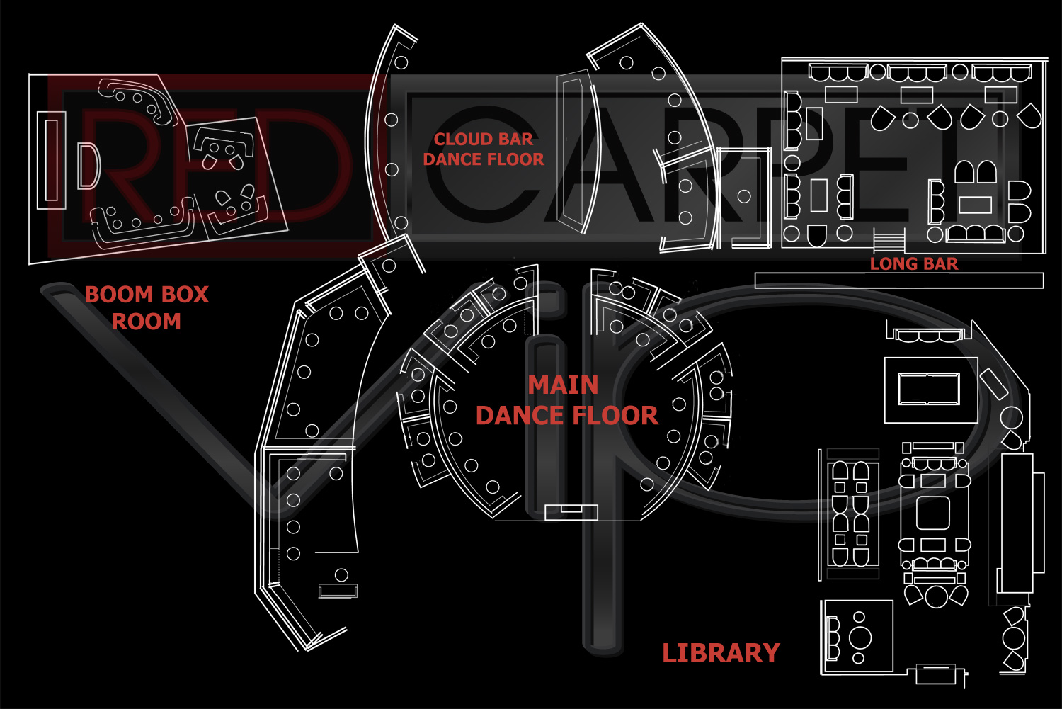 Las Vegas Nightclub Maps Red Carpet Vip. cosmopolitan seating chart las veg...