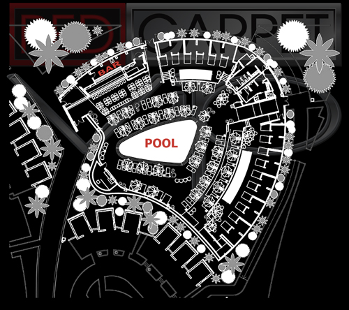 Las Vegas Pool Party Maps - Red Carpet VIP